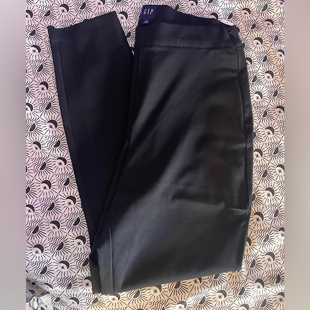 Gap High rise skinny work pant true black